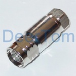 N Female connector for low loss cable